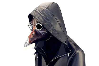 Deepkee cosplay PU Leather Plague Doctor Mask #HG103