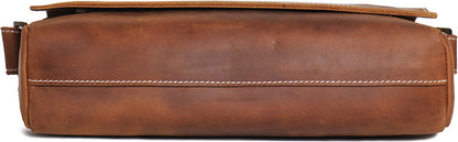 BASIS COWHIDE LEATHER MESSENGER BAG #30166