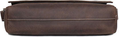 BASIS COWHIDE LEATHER MESSENGER BAG #30166