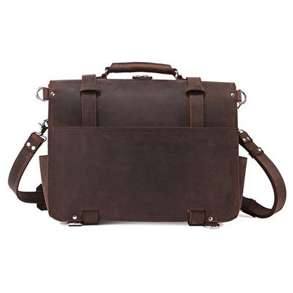 VINTAGE LEATHER BRIEFCASE LAPTOP BAG #M086