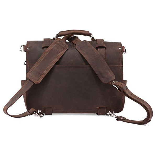 VINTAGE LEATHER BRIEFCASE LAPTOP BAG #M086