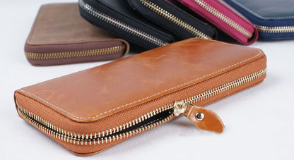 DEEPKEEE HANDMADE | Oil Wax Leather Wallet No.3315