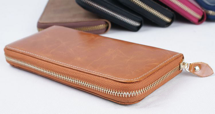 DEEPKEEE HANDMADE | Oil Wax Leather Wallet No.3315