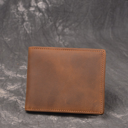 DEEPKEEE HANDMADE | Jock Crazy Horse Leather Bifold Wallet No.198_3