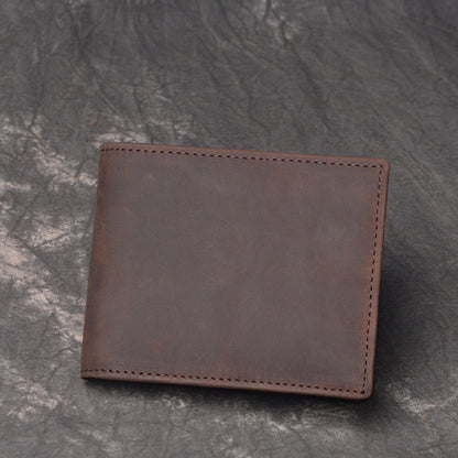 DEEPKEEE HANDMADE | Jock Crazy Horse Leather Bifold Wallet No.198_3