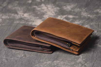 DEEPKEEE HANDMADE | Jock Crazy Horse Leather Bifold Wallet No.198_3