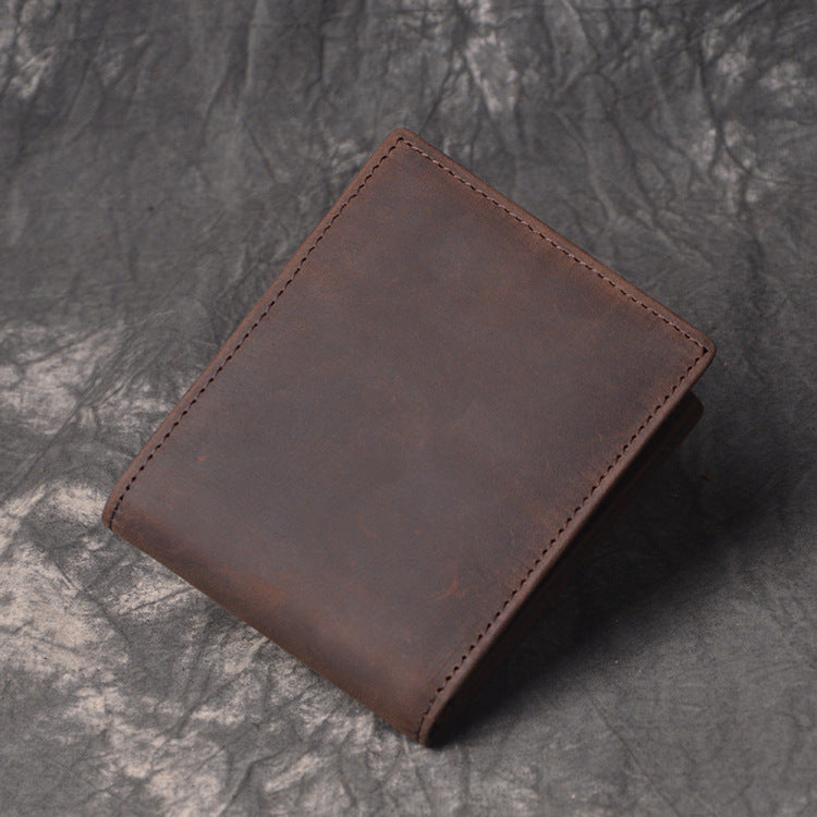 DEEPKEEE HANDMADE | Jock Crazy Horse Leather Bifold Wallet No.198_3