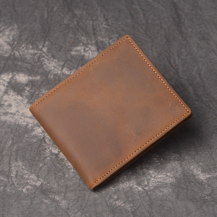 DEEPKEEE HANDMADE | Jock Crazy Horse Leather Bifold Wallet No.198_3