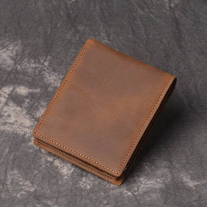 DEEPKEEE HANDMADE | Jock Crazy Horse Leather Bifold Wallet No.198_3