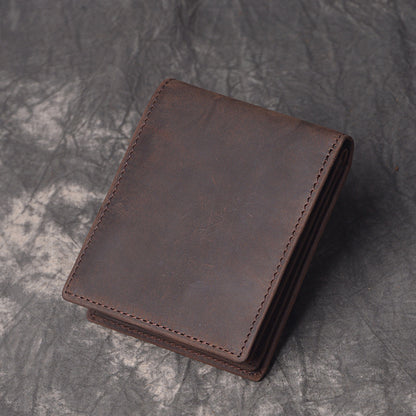 DEEPKEEE HANDMADE | Jock Crazy Horse Leather Bifold Wallet No.198_3