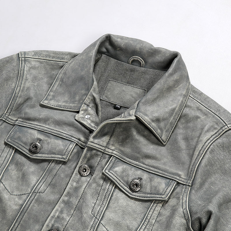 DEEPKEE HANDMADE | GLENWOOD LEATHER DRIVING JACKET #G416