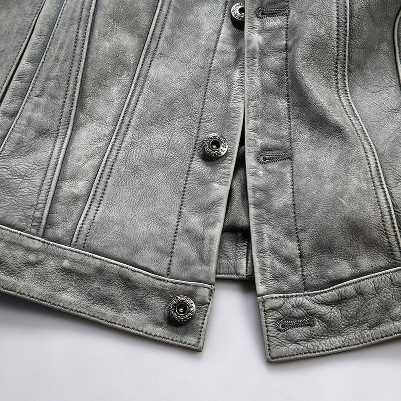 DEEPKEE HANDMADE | GLENWOOD LEATHER DRIVING JACKET #G416