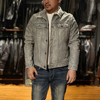 DEEPKEE HANDMADE | GLENWOOD LEATHER DRIVING JACKET #G416