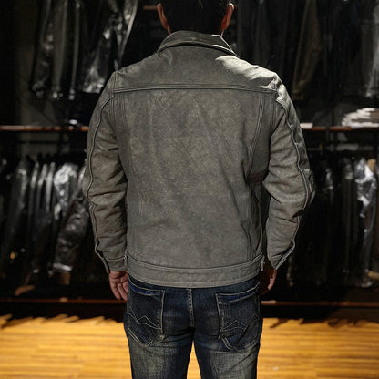 DEEPKEE HANDMADE | GLENWOOD LEATHER DRIVING JACKET #G416