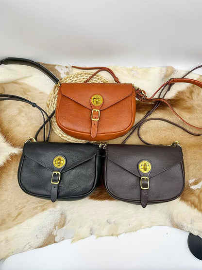 Handicraft Pure Leather Saddle Bag #43022