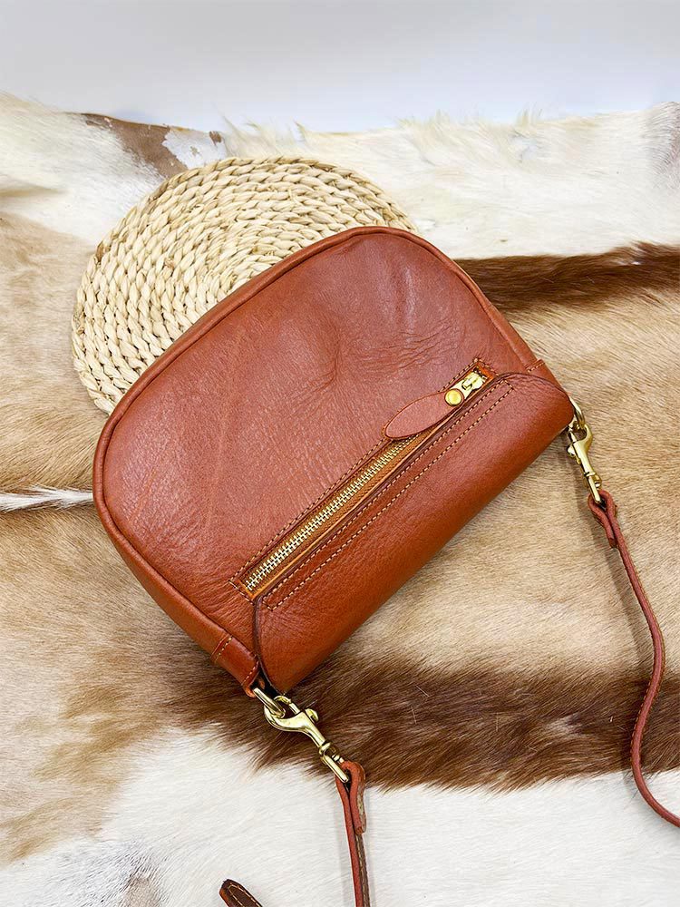 Handicraft Pure Leather Saddle Bag #43022