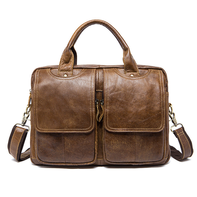 HANDMADE COWHIDE BRIEFCASE 8002