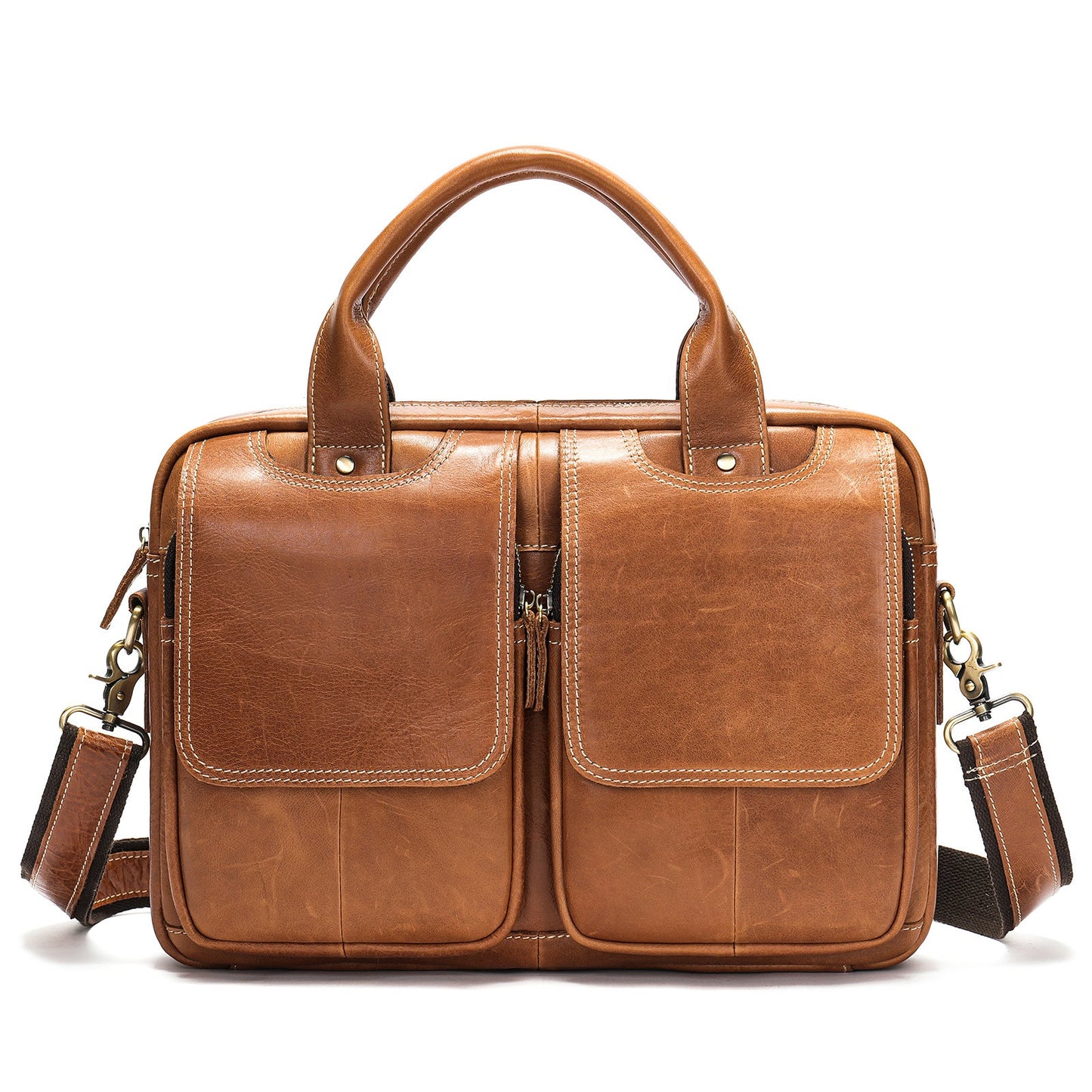 HANDMADE COWHIDE BRIEFCASE 8002