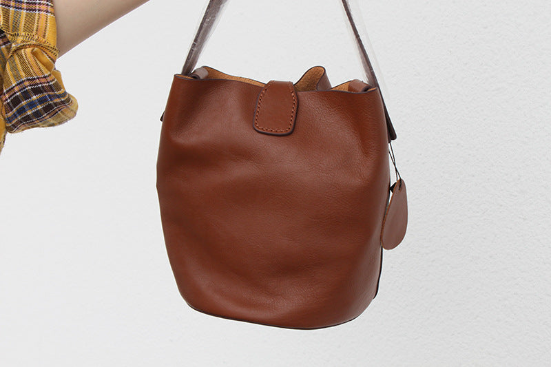 Leather Bucket Bag #59111