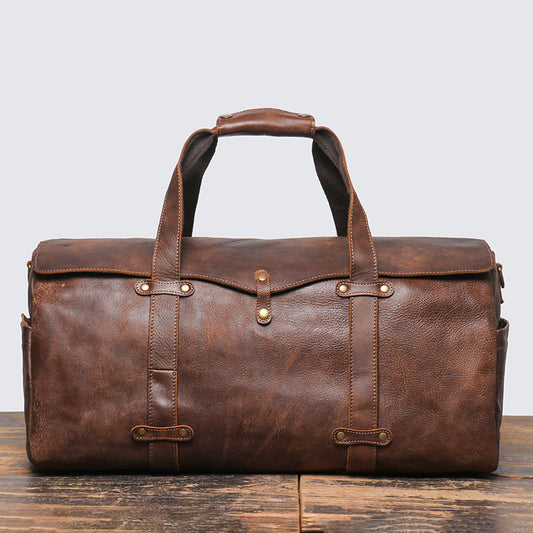 DEEPKEE LEATHER | Marty Nubuck Duffle Bag No.S1618