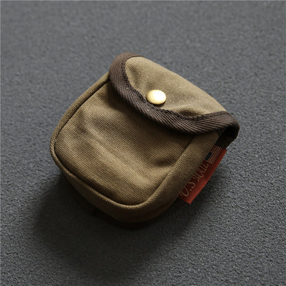 Retro waxed canvas mini storage bag(Cigarette Case) #FR603