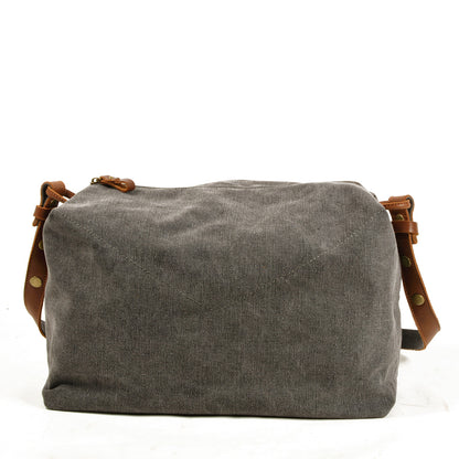 Simple casual literary canvas satchel #9305