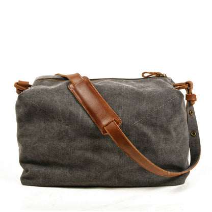 Simple casual literary canvas satchel #9305