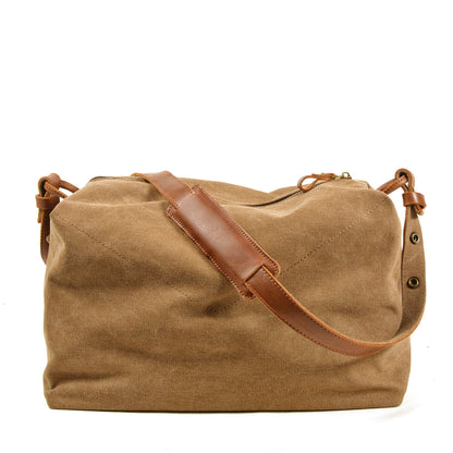 Simple casual literary canvas satchel #9305