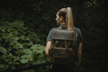 This is a picture about Deepkee Leather Studio -DEEPKEELEATHERTheHagenLeatherVintageBackpackG240