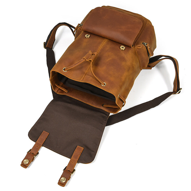 This is a picture about Deepkee Leather Studio -DEEPKEELEATHERTheHagenLeatherVintageBackpackG240