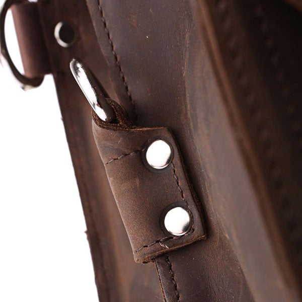 VINTAGE LEATHER BRIEFCASE LAPTOP BAG #M086