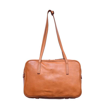 Original Vegetable Tanned Cowhide Niche Shoulder Armpit Bag Handbag #19133