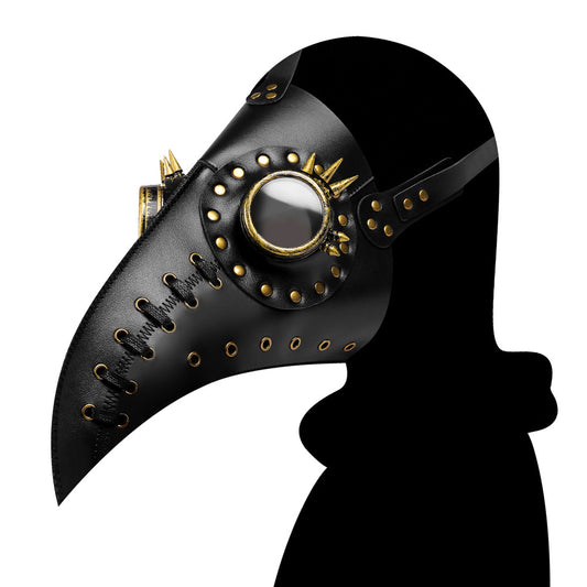 Steampunk Beak Mask Headdress Prom Holiday Party Supplies Punk Leather Masks #FPBM013