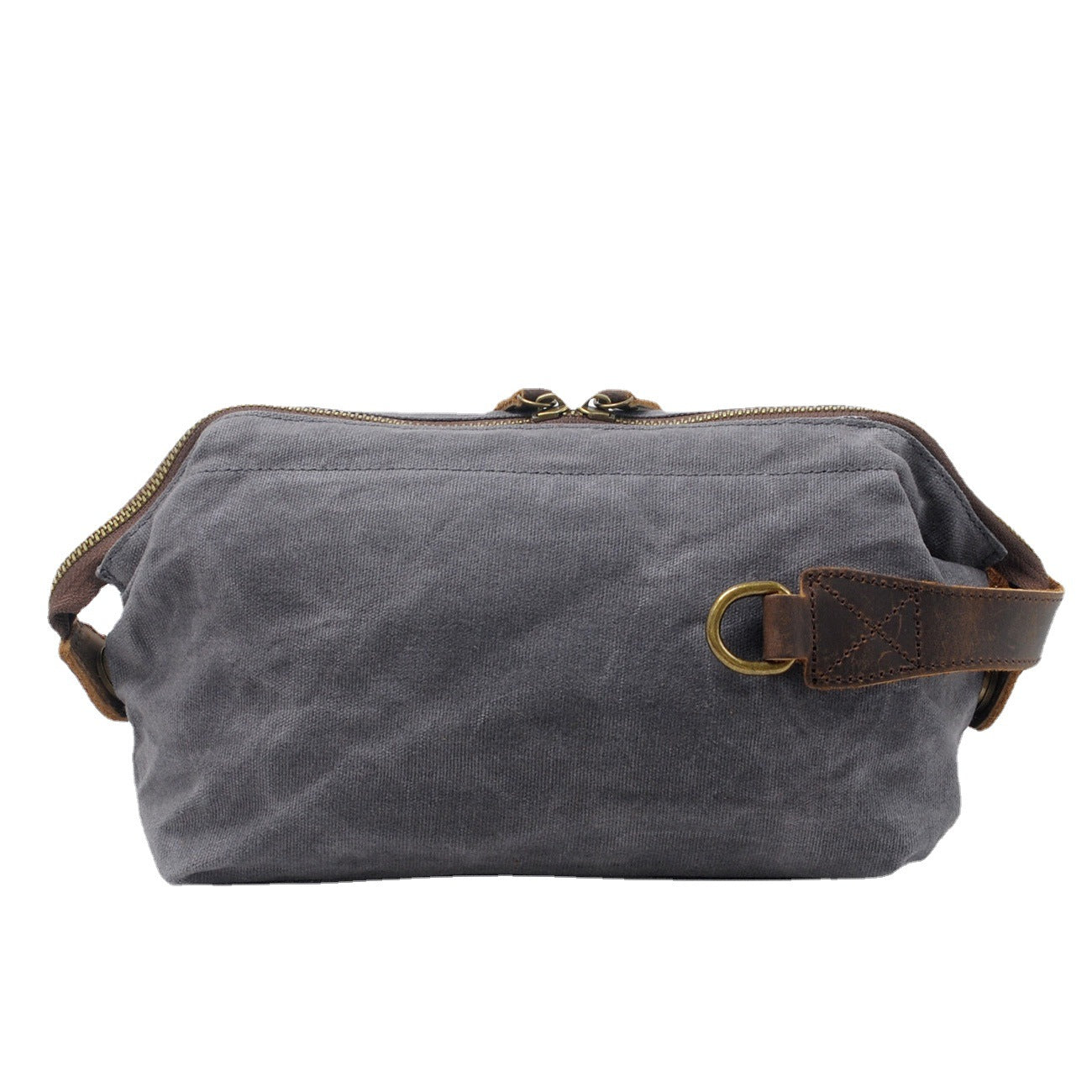 DEEPKEE Waxed Canvas Leather Waterproof Wash Bag #9161