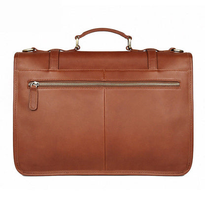 DEEPKEE® British style cowhide business briefcase #7397