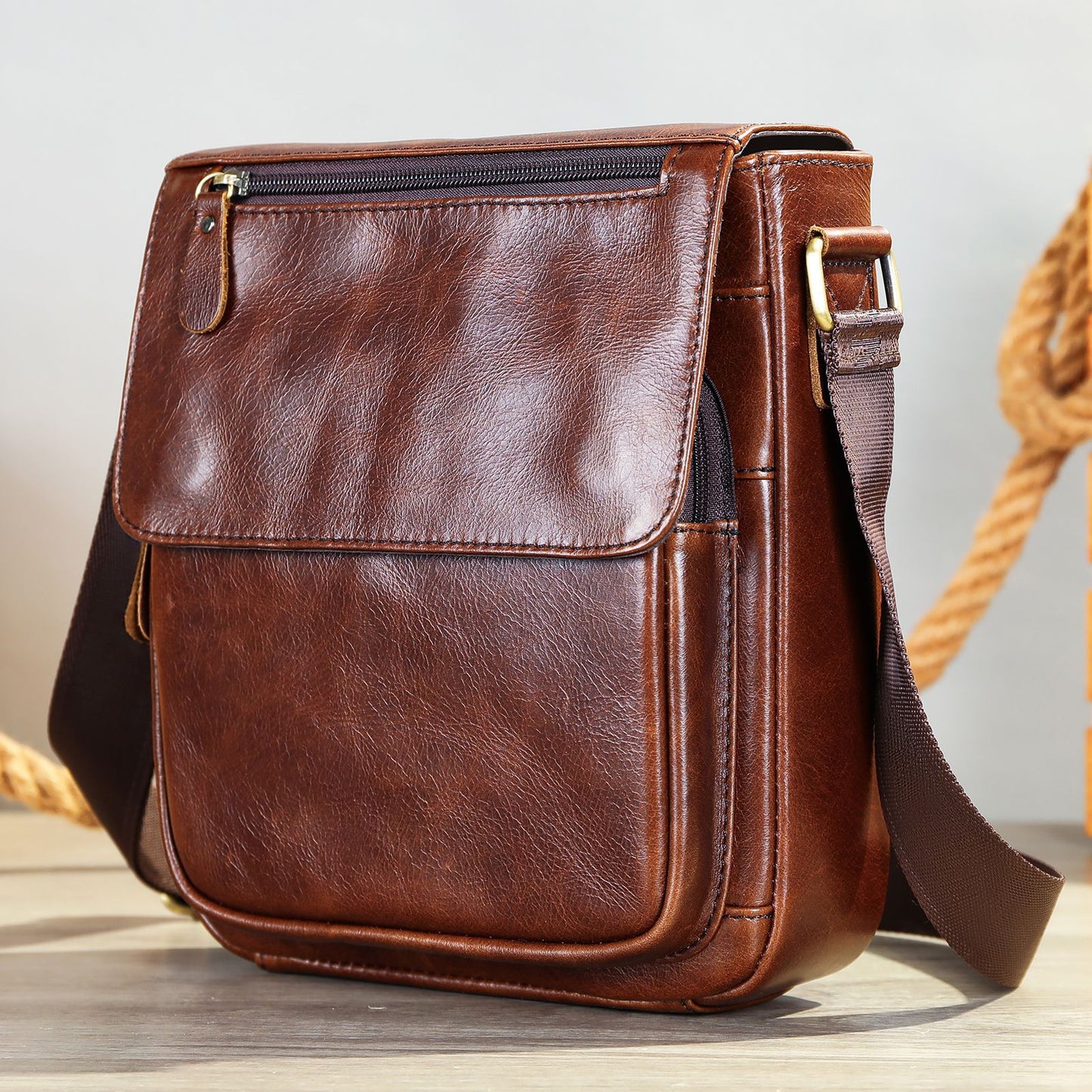 DEEPKEE handmade leather satchel #819