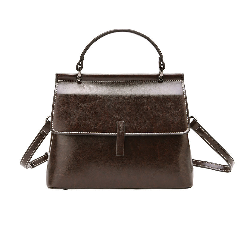 Cowhide Satchel Bag for Outgoing #6975-D