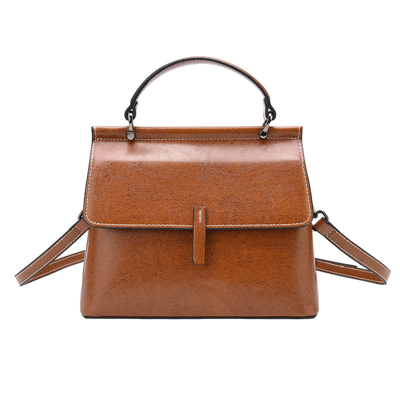 Cowhide Satchel Bag for Outgoing #6975-D