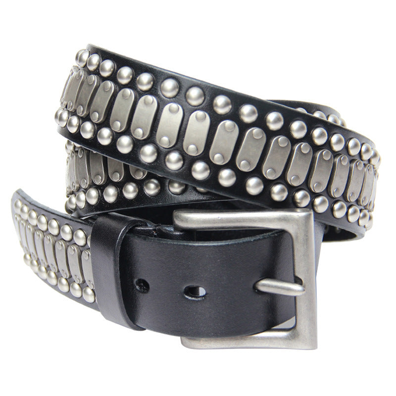 Deepkee Handcrafted Punk Rock Studded Belt #36392