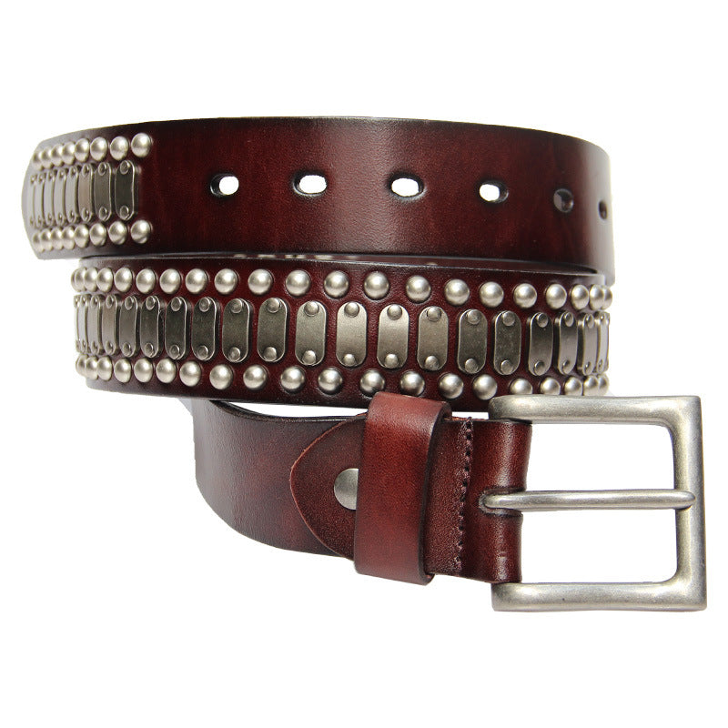 Deepkee Handcrafted Punk Rock Studded Belt #36392