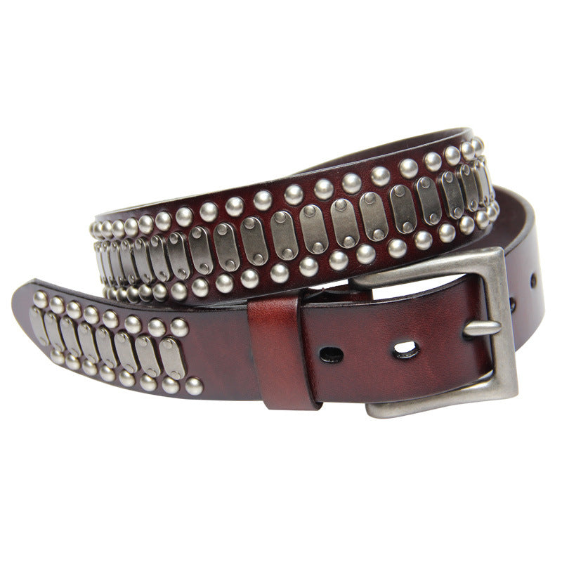 Deepkee Handcrafted Punk Rock Studded Belt #36392