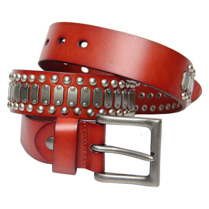 Deepkee Handcrafted Punk Rock Studded Belt #36392