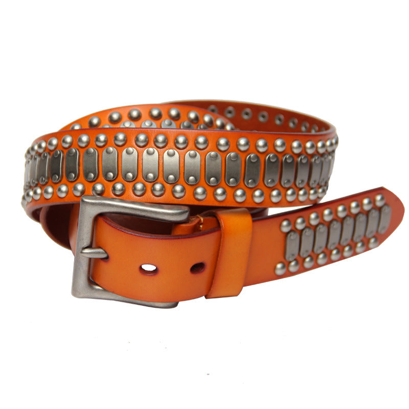 Deepkee Handcrafted Punk Rock Studded Belt #36392