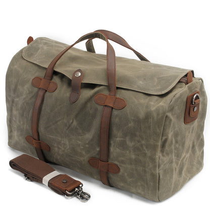 Leather Accessories Canvas Weekend Bag #2032K1