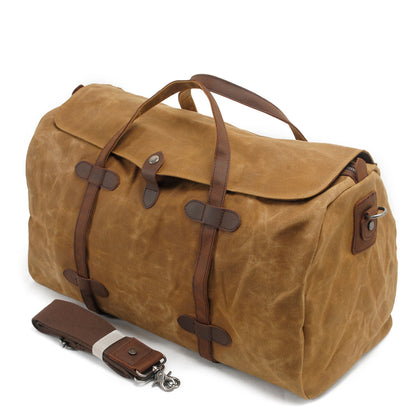 Leather Accessories Canvas Weekend Bag #2032K1