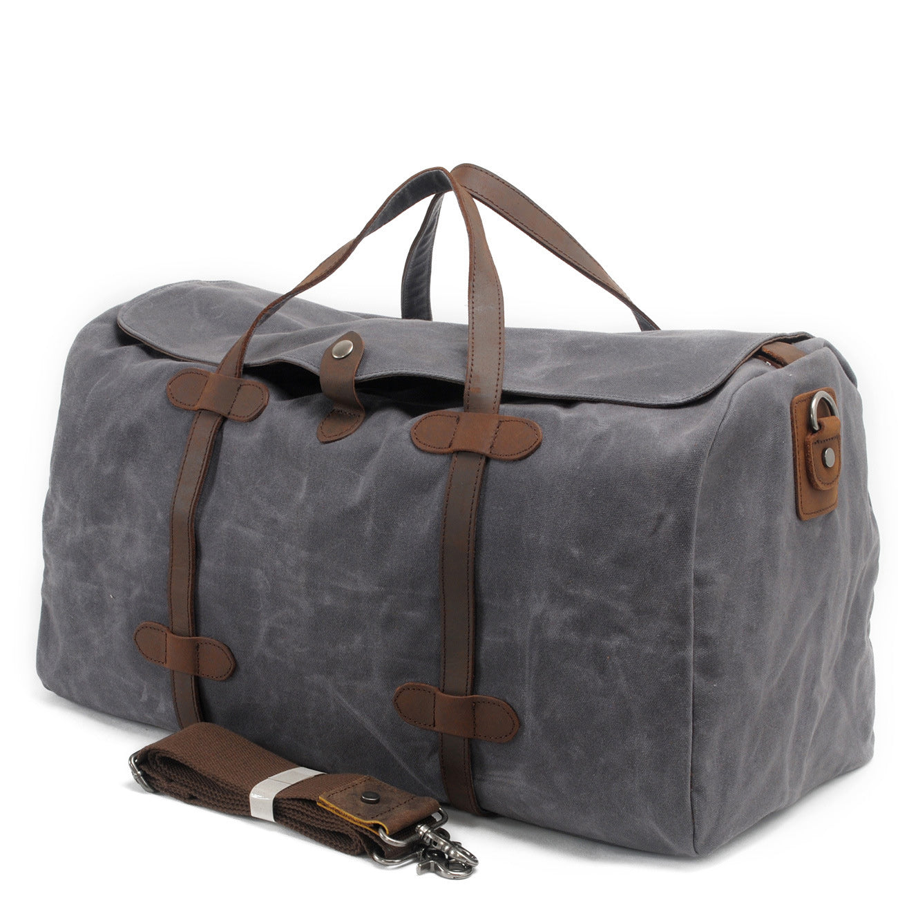 Leather Accessories Canvas Weekend Bag #2032K1