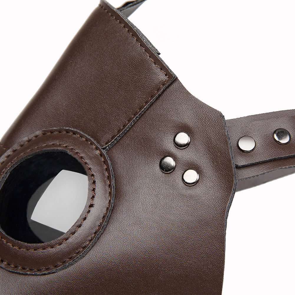 Deepkee Leather Plague Doctor Basis Mask #HG065