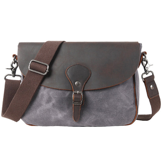 Waxed Canvas Messenger Side Bag #9110