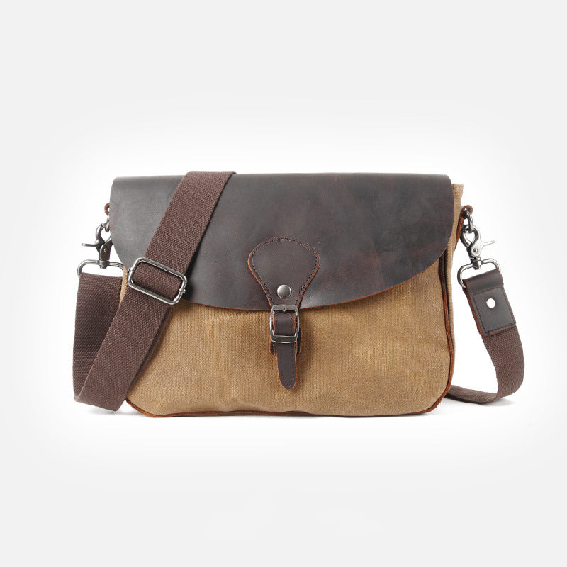 Waxed Canvas Messenger Side Bag #9110