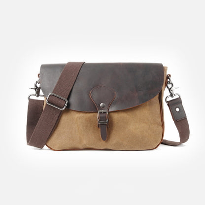 Waxed Canvas Messenger Side Bag #9110